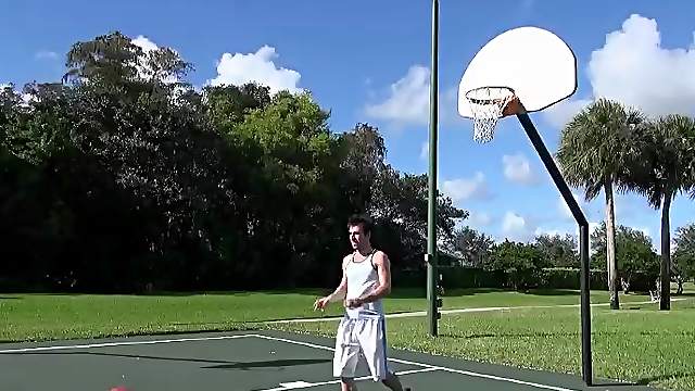 Gay couple enjoys some hot time in a hot way