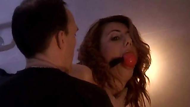 Naughty babe with a fetish bends over to take a hard pecker in BDSM sex
