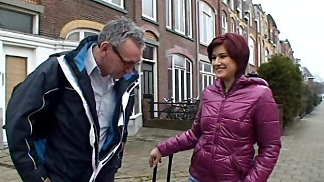 Grandpa finds that this cute redhead is a perfect fuck