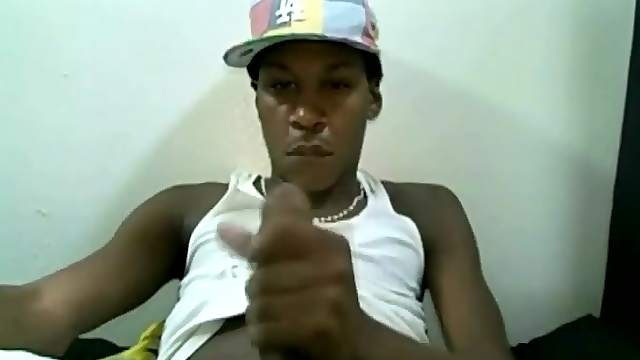 Solo Masturbation Of Horny Ebony Dude