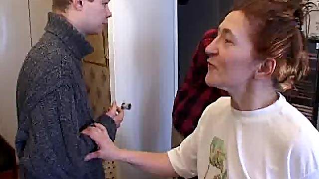 Mature amateur takes on multiple guys in a crazy gangbang