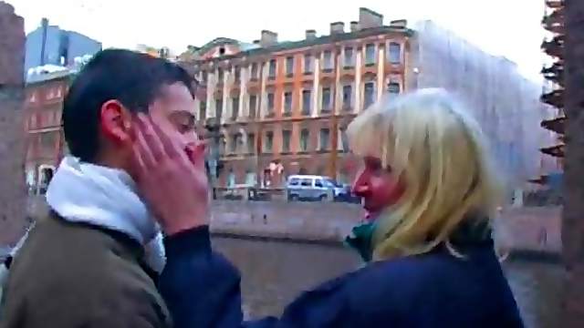 He goes home with a Russian mature and fucks her passionately