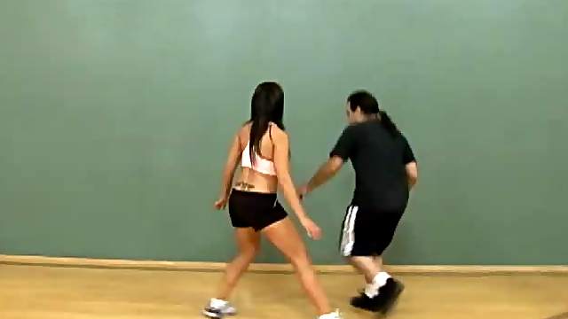 Capri Cavanni Gets Pounded In the Middle OF A Basketball Court