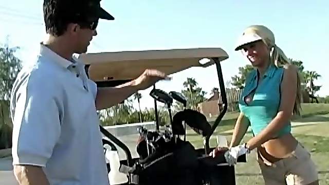 Busty Golf Player Gets Pounded On The Grassy Meadows