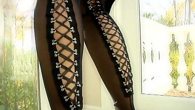 Asian Mika Tan In Latex Lingerie Getting Ready For a Gangbang
