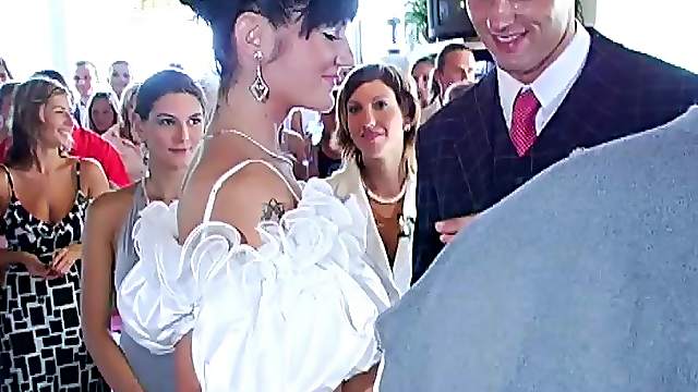 Lewd bridesmaids turn a wedding after party into an orgy