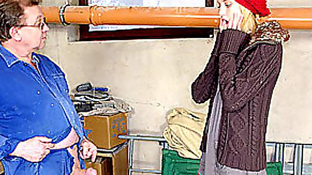 Gorgeous Blonde teen Gets A Pounding Form An Old Man