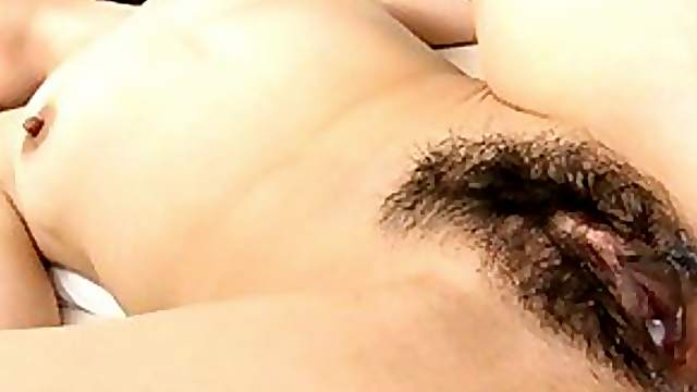 Ruri Hayami gets fucked while laying on her back