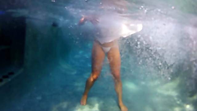 Enchanting hardcore action by the pool