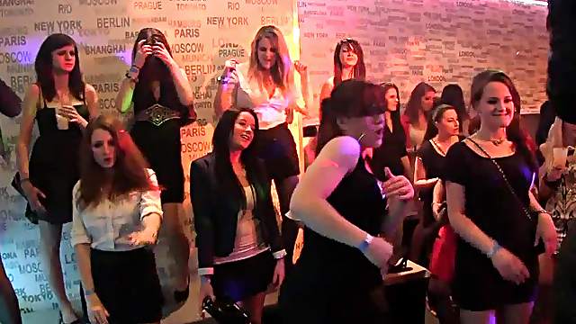 Saucy bitches simply adore riding on cocks in the club