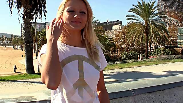 Cute blonde wants big dick and her wish is granted