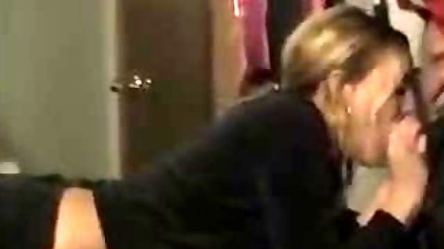 Blonde Girl Blows Her Boyfriend Before Masturbating With A Dildo