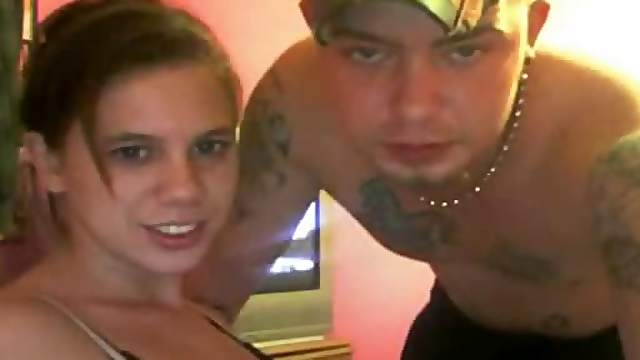 Sexy Rebel Gives Her Boyfriend an Awesome Blowjob