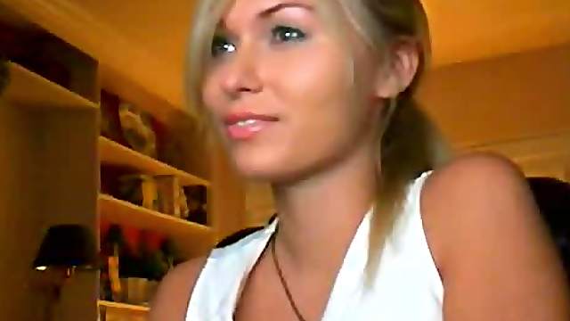 Cute Blonde Loves Showing Off Hot Body In Front Of Webcam