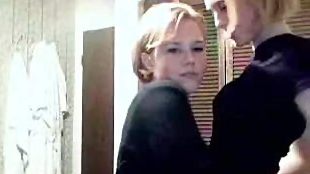 Blonde Lesbian Girls Strip Off In Front Of Webcam