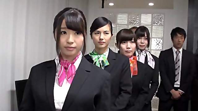 Office workers from the Far East going wild over the stiffest cocks