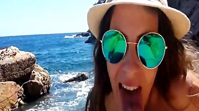 Wife sucks my cock dry during our awesome honeymoon