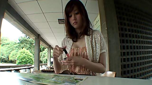 Seductive Oriental cutie likes having her tight cunt hammered