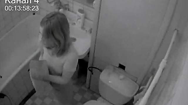 Horny Girl Masturbating And getting Dirty Right After Getting out Of The Shower