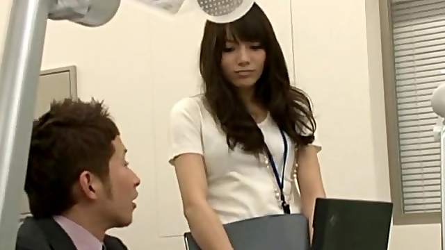 Oriental cutie talked into making a throbbing boner pleased