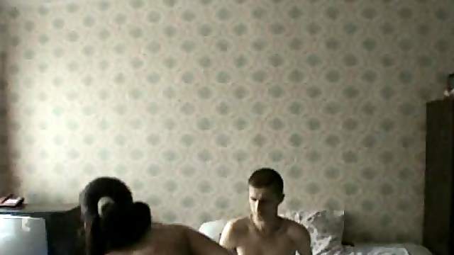 Amateur Teen Of A Teen Brunette Riding Her Boyfriend In Bed