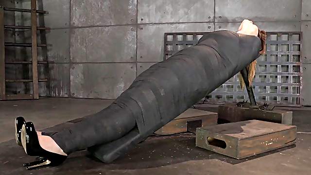 Big tits slave enduring rough face fucking in BDSM