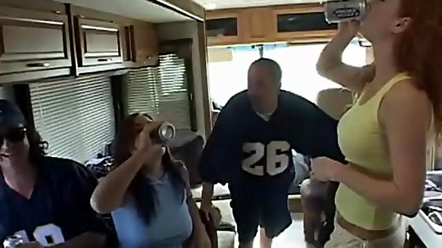 hot teens in her first extreme bang van gangbang fuck party orgy