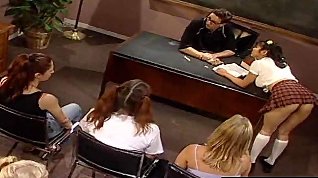 Hot schoolgirls having group sex that they always dreamed about
