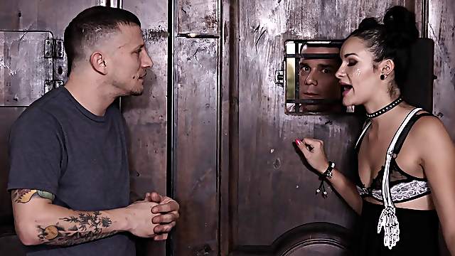 Scream as brunette sex holes gets punished hardcore with DP ravishing
