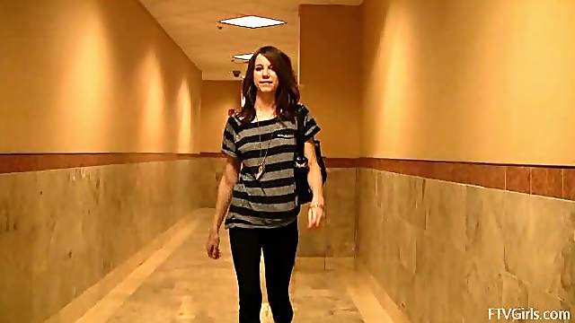 Going Shopping with a Sexy Teen Just to See Her Naked