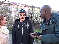 Jenifer and her husband try an interracial threesome