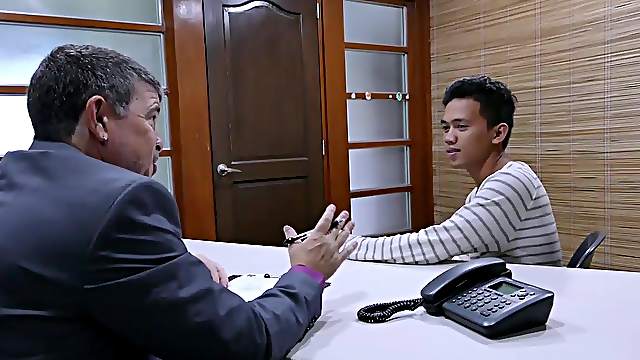 Asian Boy Jude Takes Daddy Cock