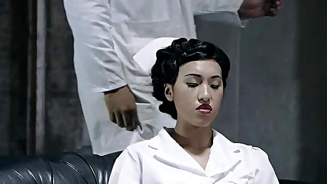 Asian nurse is fucking with her boss