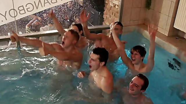 Gay moaning while his asshole gets cherished hardcore in group sex