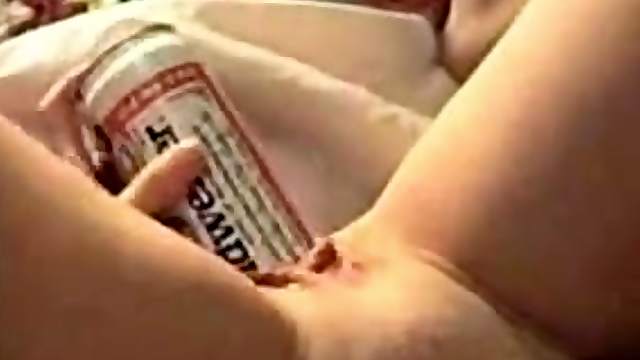 Beer can masturbation