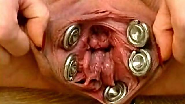 Heavy Pierced Pussy of Pregnant Girl