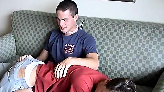 Joshuah being spanked and mouth fucked for being an asshole