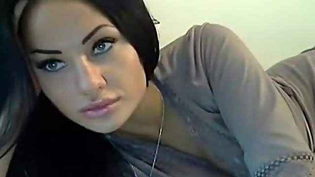 Russian with Perfect face showing and masturbating for a customer
