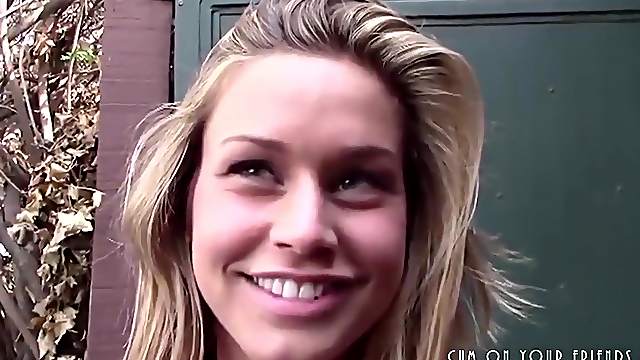 Young Blonde Girlfriend Pleasing Cock In Public POV