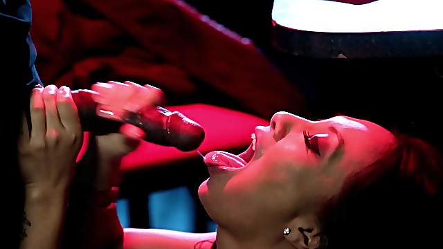Asa Akira treats a black guy to an unforgettable blowjob
