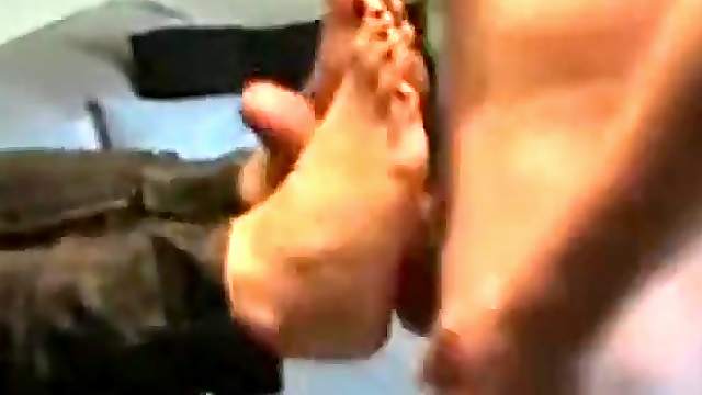 Blowjob handjob footjob on livecam