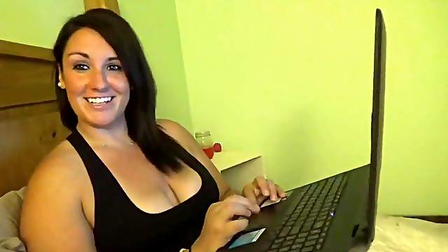 Chubby babe gets a finger in the ass right before a big cock slides in.