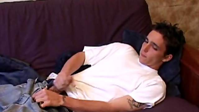 When young Sean Cage unzips his pants, he pulls out his stiff cock