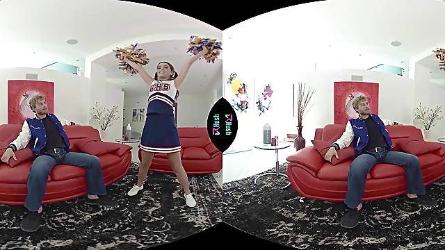 Sexy cheerleader teen Brooke Haze wants to make it on the team more than ever.
