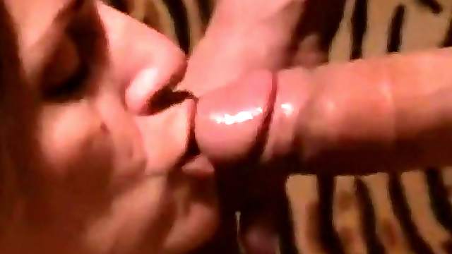 Blonde wife with big natural tits gives two big hard cocks