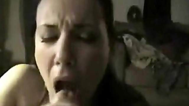 Big busty girl blowing cock