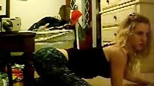 Sexy blonde chick stripping and loving it too