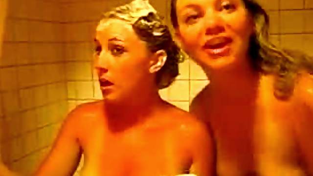 Teen Babes Shower Together in a Great Video