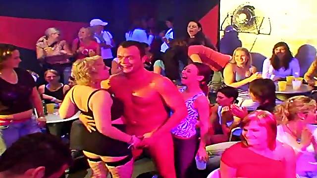 These lovely ladies are getting themselves all hot and bothered at the club