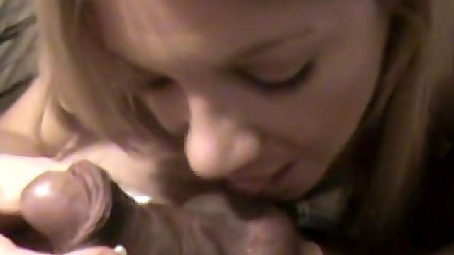 Super cute blonde amateur films herself while she sucks her boyfriends cock
